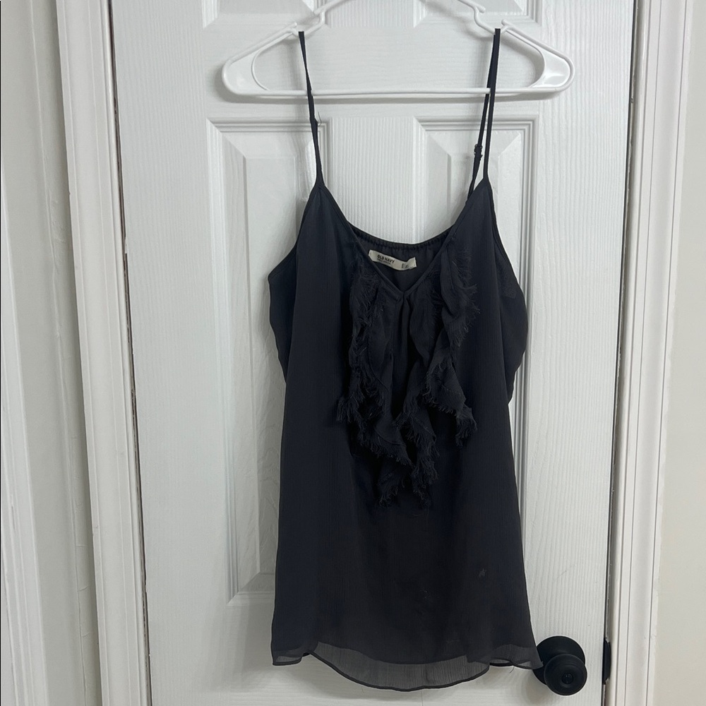 Old Navy Gray Fringe Trim Camisole Tank Top Women’s Size XL Layering Essential